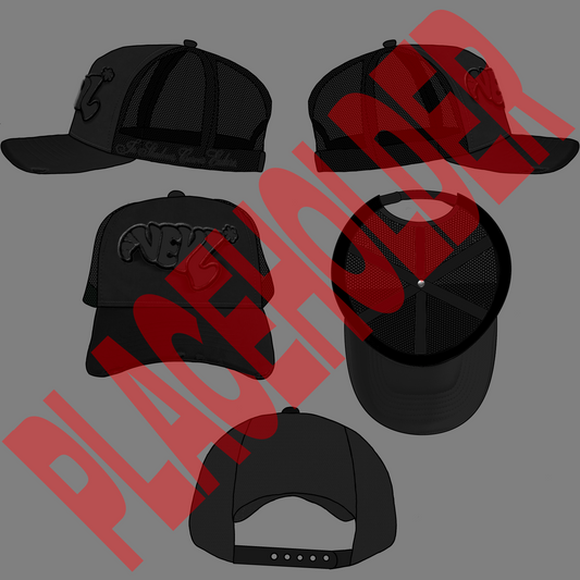 Corvos* Trucker Hat (Pure Black)
